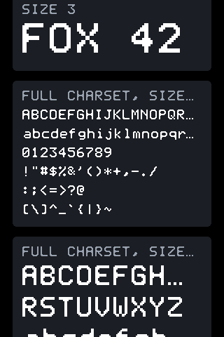 The pinned 12x16 face, scrolled to the repertoire