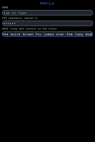 text overflowing the field