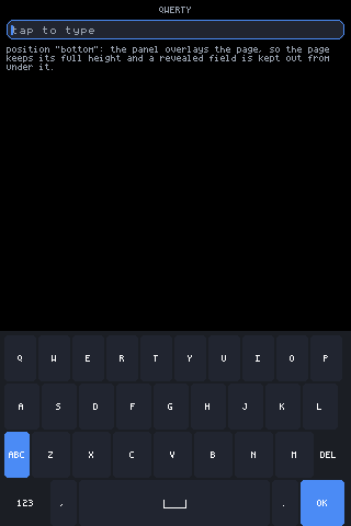 qwerty with shift active